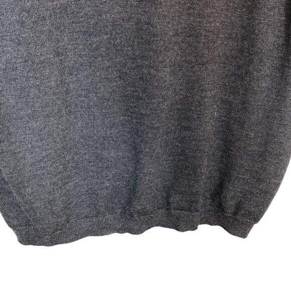 VALDA Toscano Charcoal Gray Wool Men's Sweater Vest XL Preppy Grandpacore Italy - Picture 3 of 16